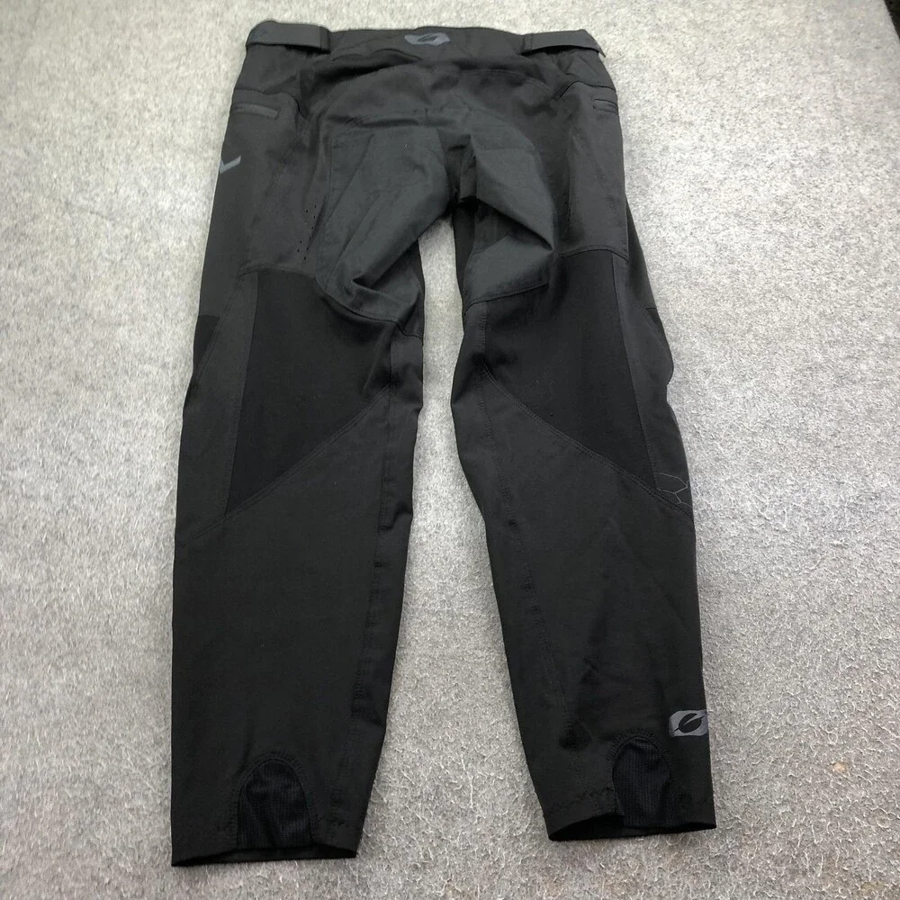 O'Neal Pants Mens 32/48 Black Cycling Adjustable Waist Zip Pockets MTB